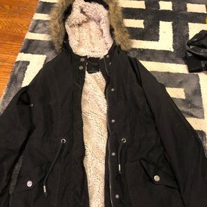 Aeropostale Fur Lined Coat